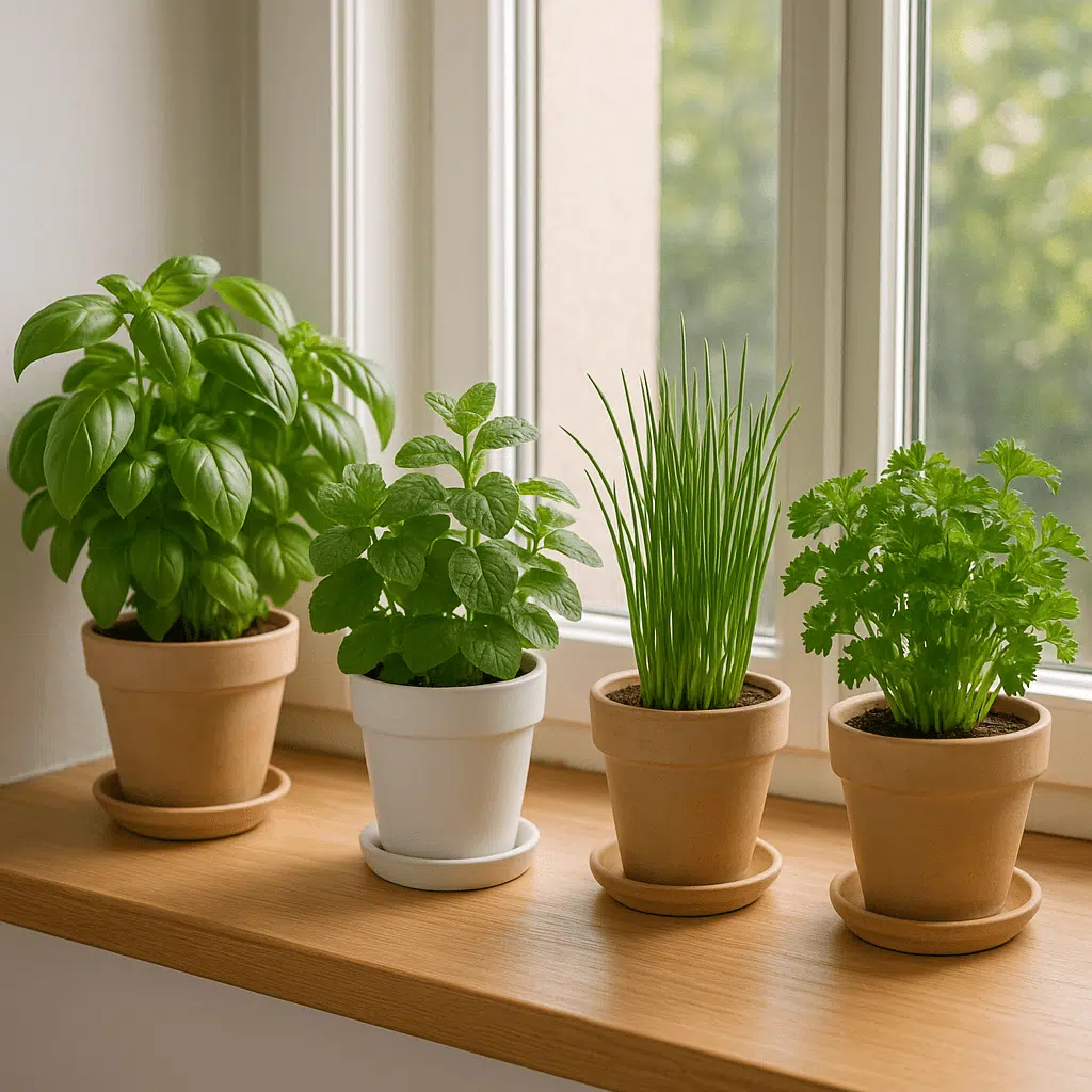 Best herbs to grow indoors for beginners in a kitchen windowsill