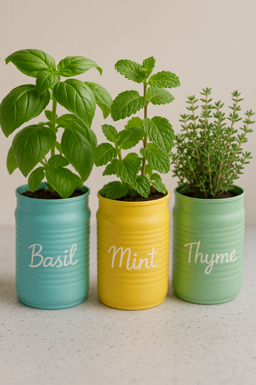 DIY decorative plant pots using vintage teacups with small cacti and air plants