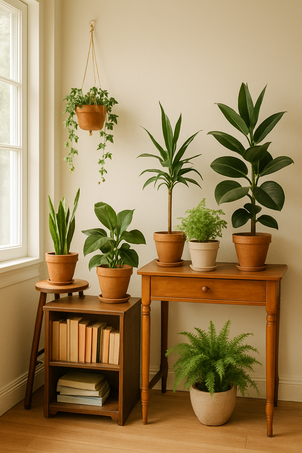 Hanging planters vs tiered shelf gardening