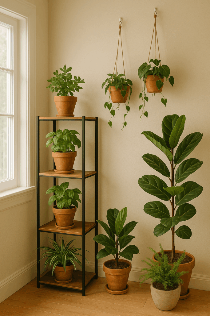 How to organize an indoor garden in small space