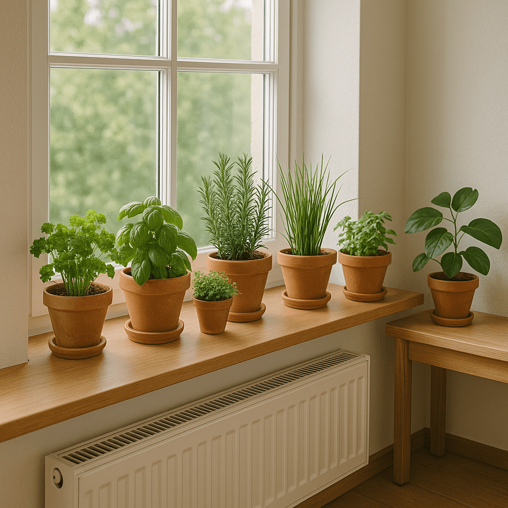 Windowsill Garden for indoor plants