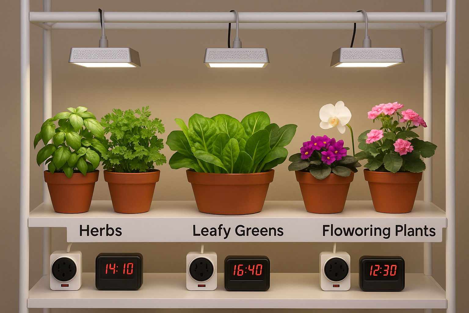 grow light schedule for indoor plants