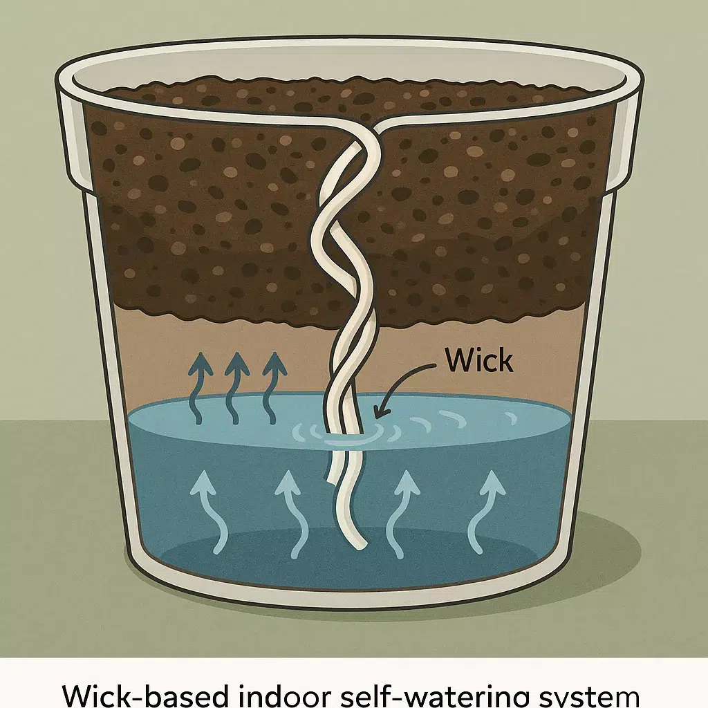 Types of Indoor Self-Watering Systems – Wick-Based Systems