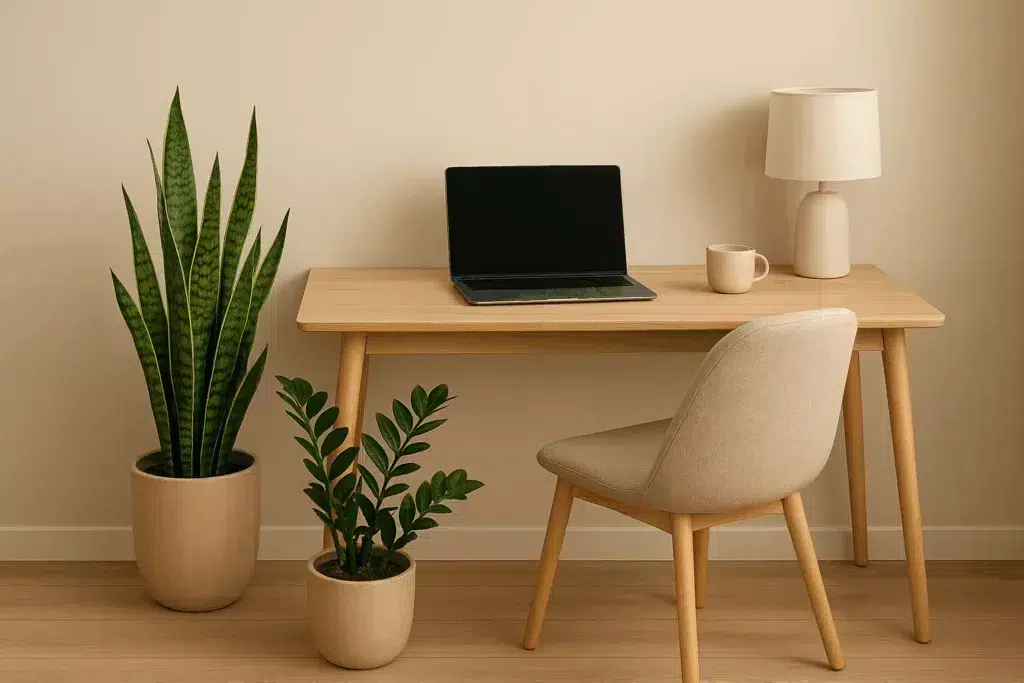 Best indoor plants for low light apartments used in home office decor